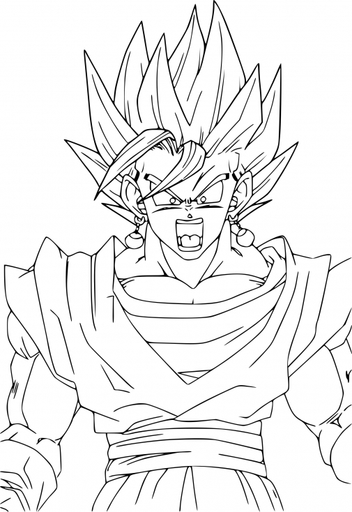 Coloriage Vegeto À Imprimer Sur Coloriages à M&amp;amp;M&amp;#039;S Dessin A Imprimer