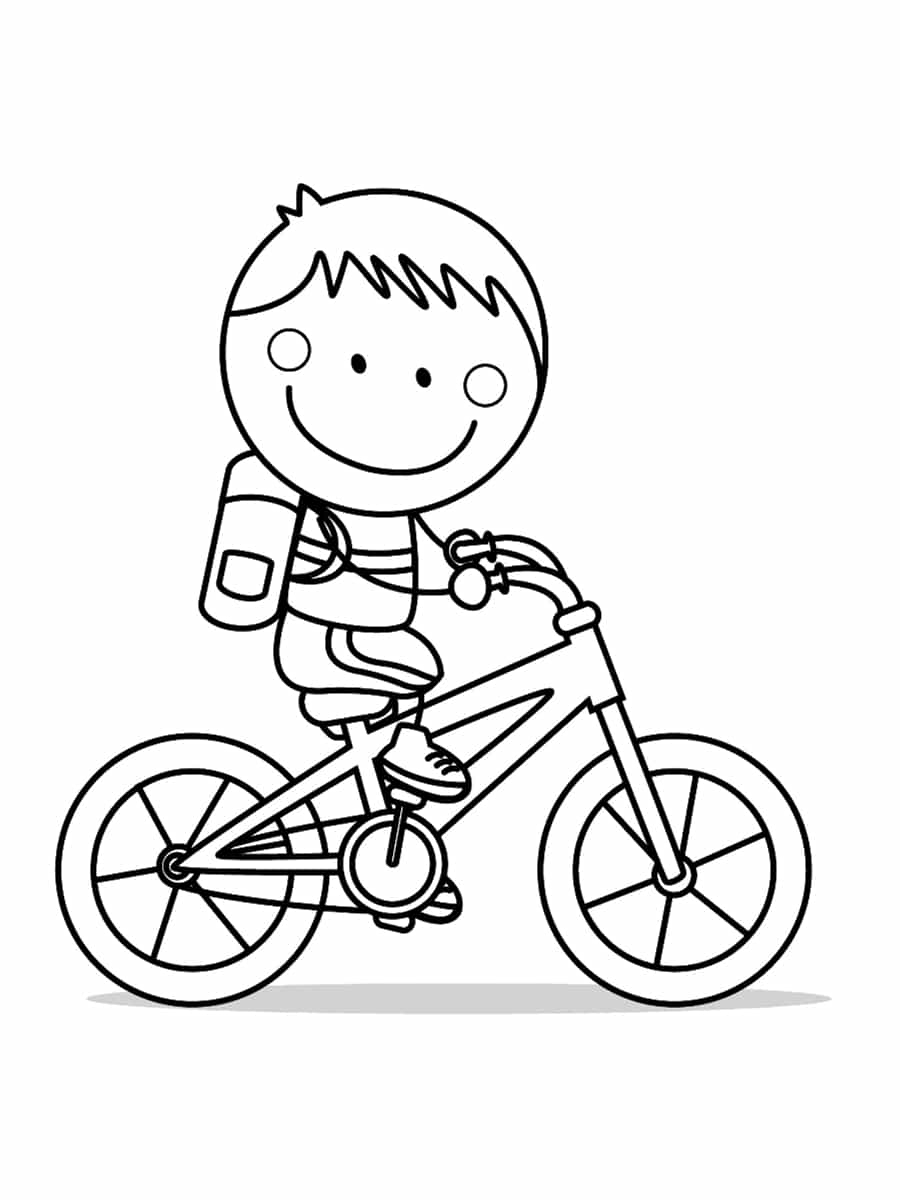 Coloriage Vélo : 30 Dessins À Imprimer Gratuitement tout Coloriage Dessin Velo