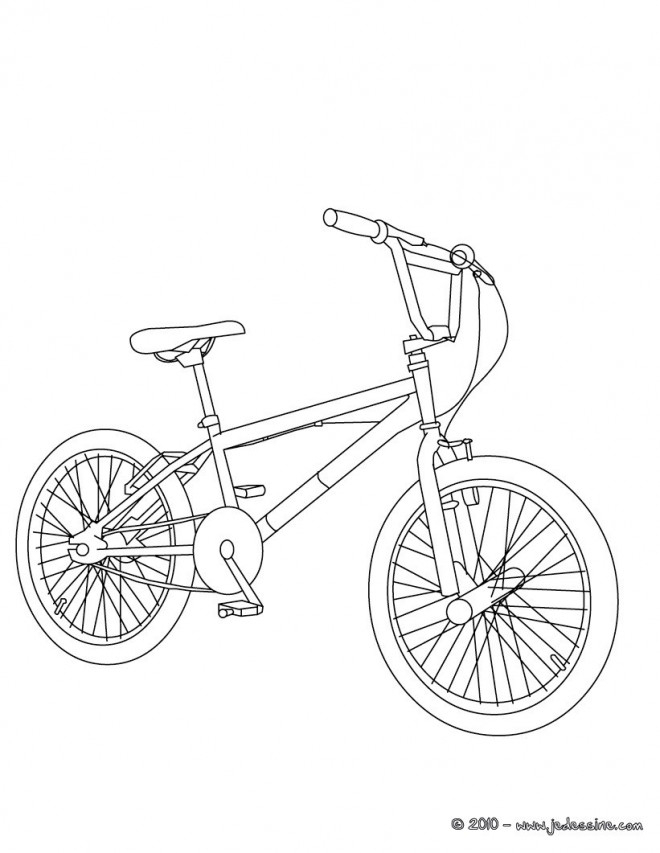 Coloriage Vélo Vtt En Ligne Dessin Gratuit À Imprimer avec Coloriage Dessin Velo