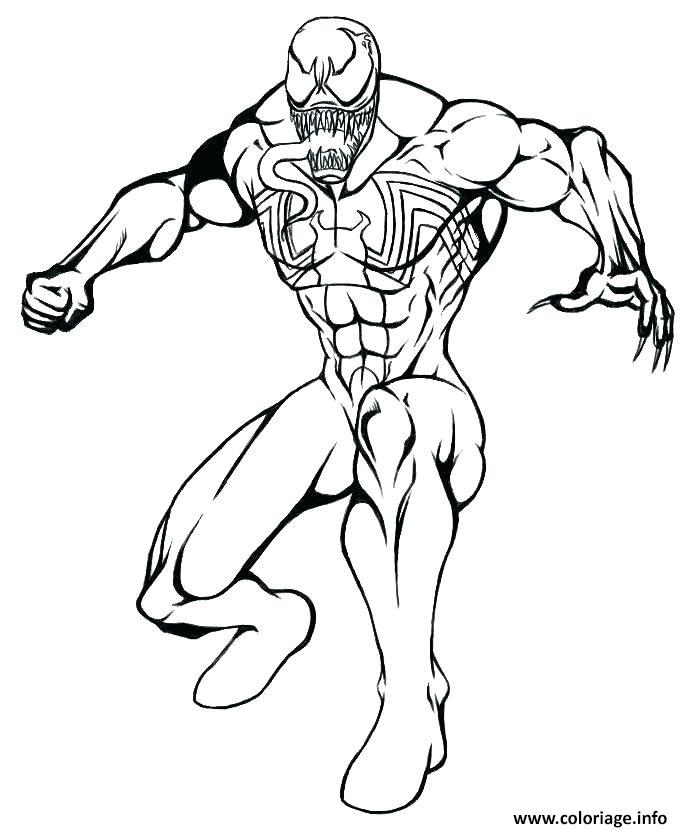 Coloriage Venom De Spiderman Mode Defense Dessin Venom À destiné Coloriage Xmen À Imprimer