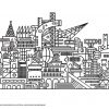 Coloriage Ville Moderne Twisted City Dessin Ville À Imprimer à Dessin Ville