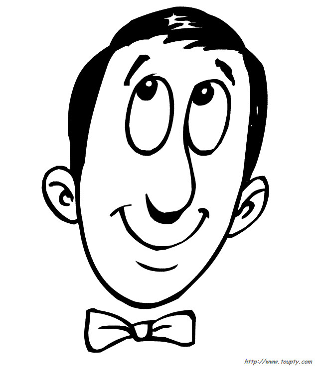 Coloriage Visage Homme Dessin Gratuit À Imprimer intérieur Coloriage Visage,