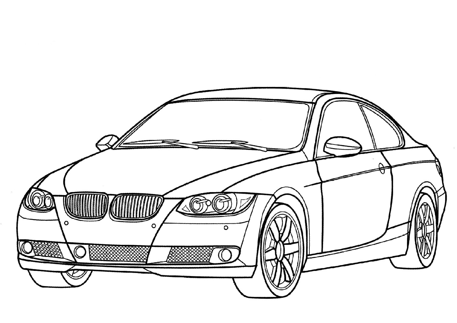 Coloriage Voiture Bmw À Imprimer serapportantà Dessin Voiture