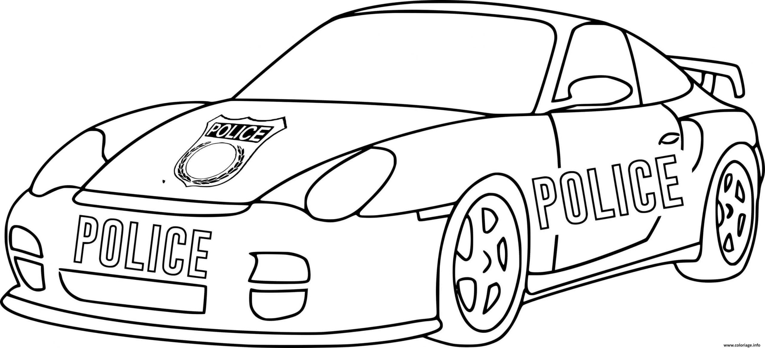 Coloriage Voiture De Course Porsche Police Dessin Voiture serapportantà Dessin Voiture Facile,