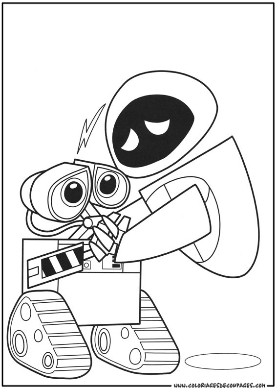 Coloriage Wall-E #132015 (Films D'Animation) - Album De destiné Wall E Coloriage