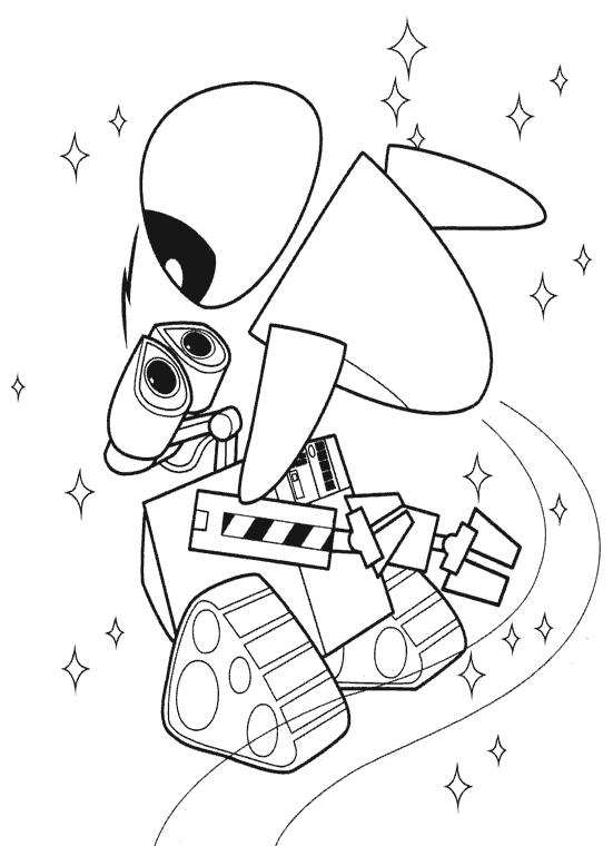 Coloriage Wall-E #132077 (Films D&amp;#039;Animation) - Album De tout Wall E Coloriage