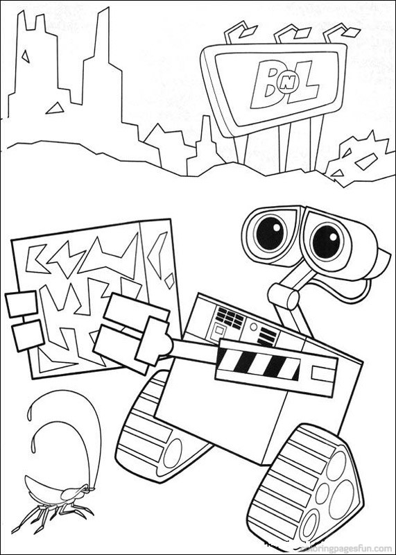 Coloriage Wall-E #132138 (Films D'Animation) - Album De encequiconcerne Wall E Dessin