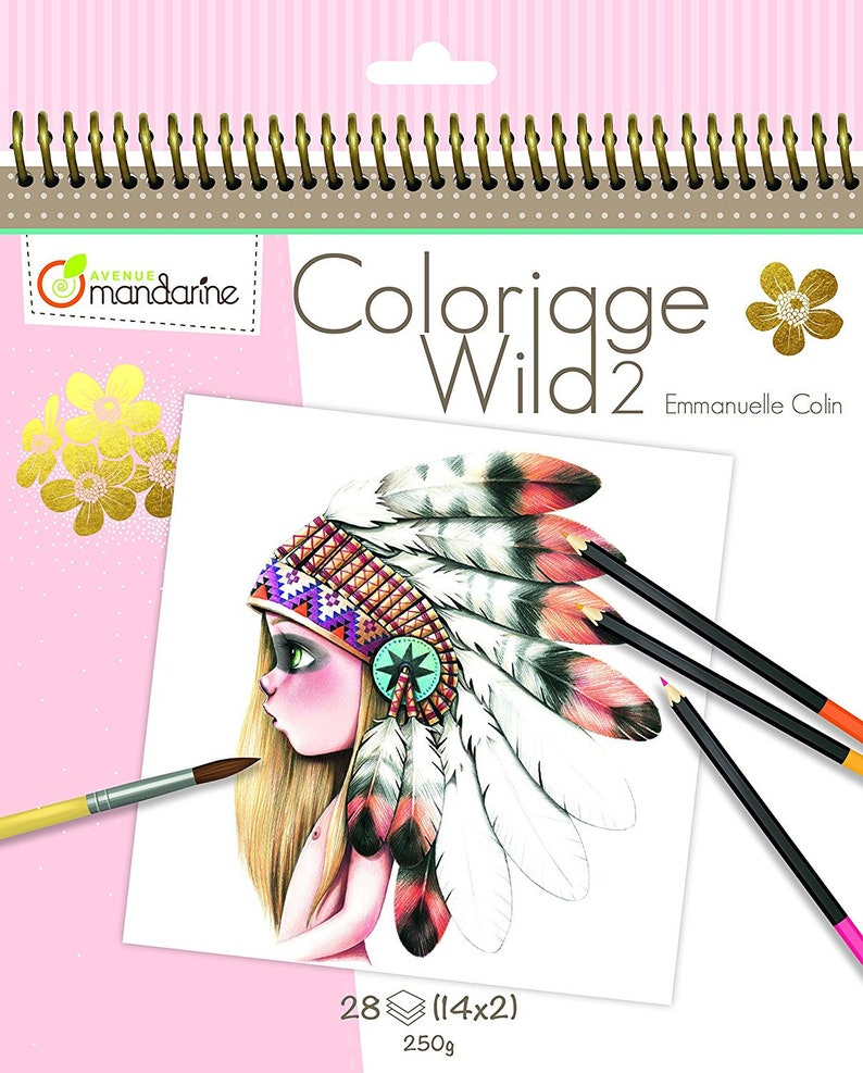 Coloriage Wild 2 Coloring Book By Emmanuelle Colin | Etsy destiné Coloriage Wild 4,