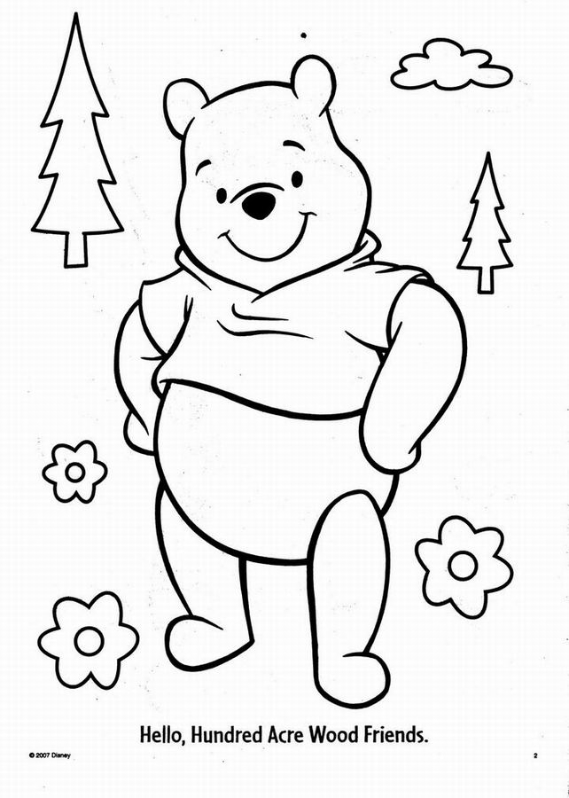 Coloriage Winnie L&amp;#039;Ourson #28620 (Films D&amp;#039;Animation à Dessin Coloriage Ourson