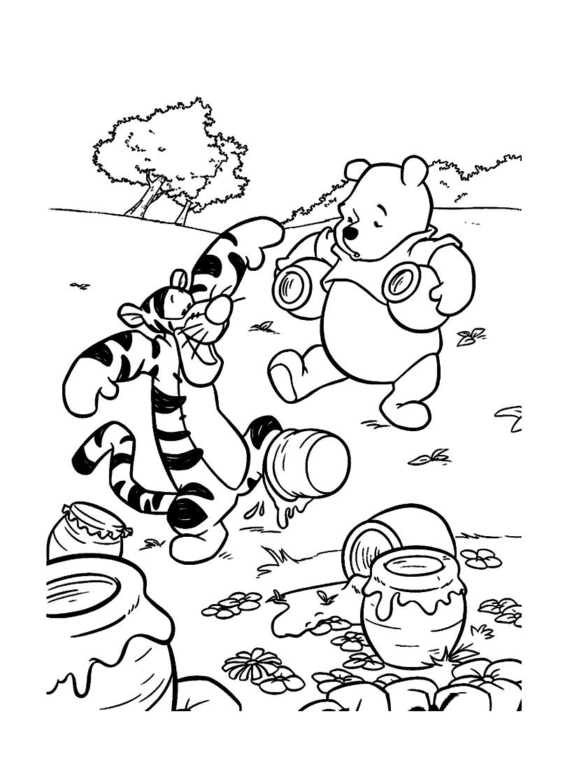 Coloriage Winnie L&amp;#039;Ourson #28798 (Films D&amp;#039;Animation intérieur Coloriage Winnie L&amp;amp;#039;Ourson