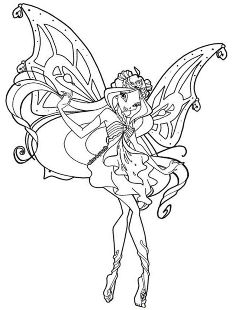 Coloriage Winx Club Gratuit À Imprimer Pour Les Enfants encequiconcerne Coloriage Winx