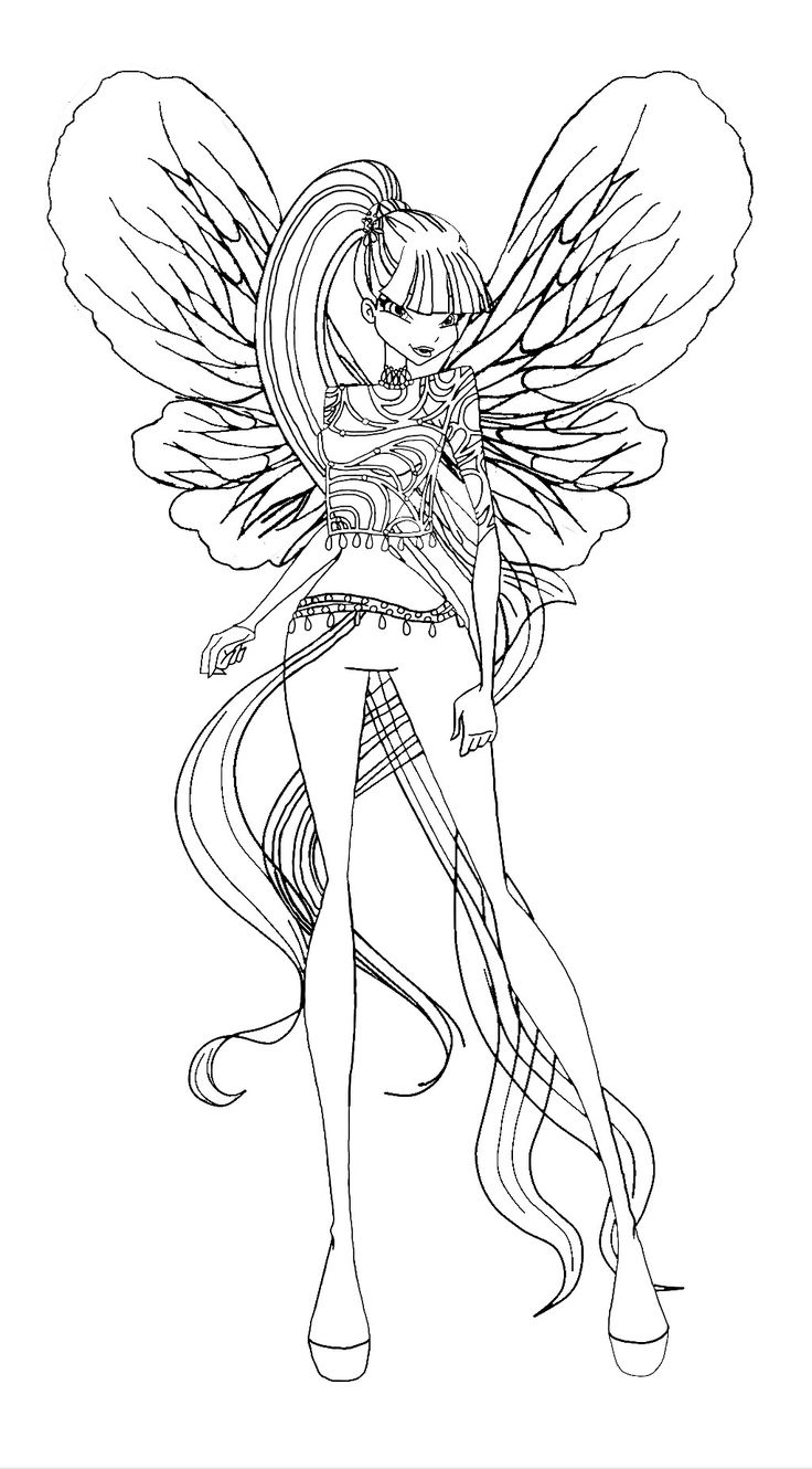 Coloriage Winx Musa Dreamix | Феи Раскраска, Раскраски encequiconcerne Coloriage Winx