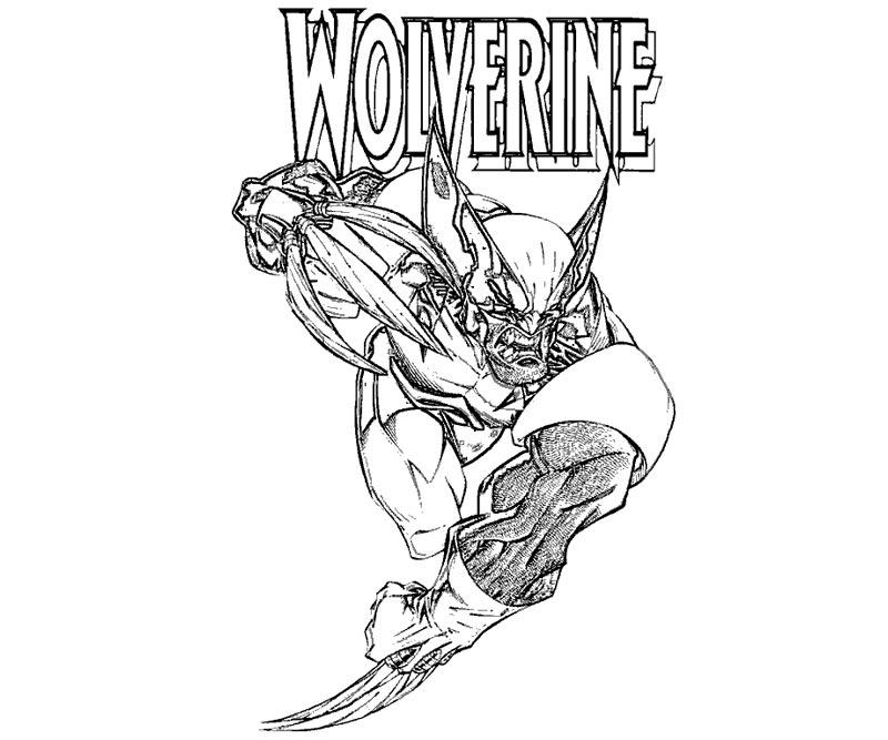 Coloriage Wolverine #74879 (Super-Héros) - Album De Coloriages encequiconcerne Wolverine Dessin Coloriage