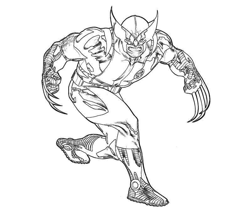 Coloriage Wolverine #74893 (Super-Héros) - Album De Coloriages à Wolverine Dessin Coloriage