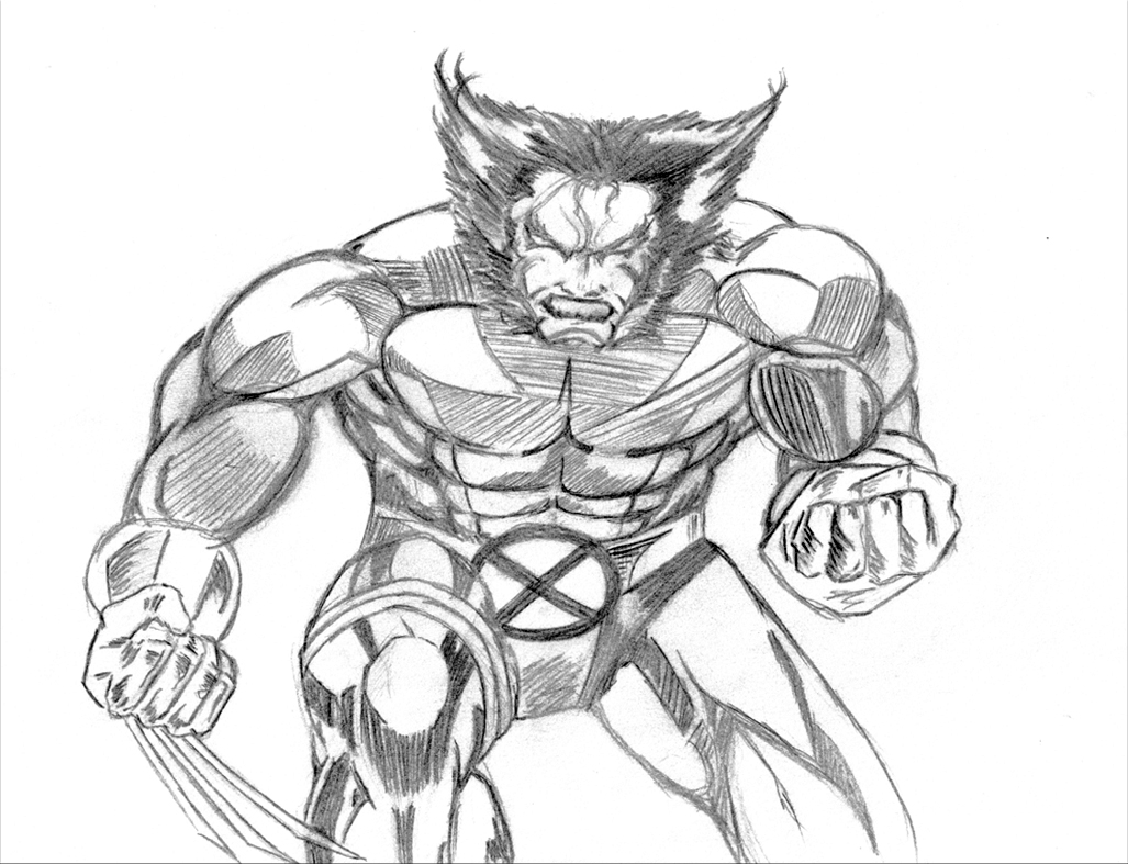 Coloriage Wolverine #74961 (Super-Héros) - Album De Coloriages encequiconcerne Dessin Wolverine