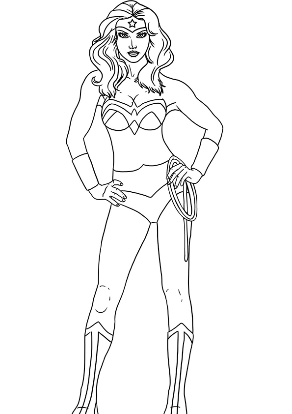 Coloriage Wonder Woman #74548 (Super-Héros) - Album De tout Coloriage Wonder Woman