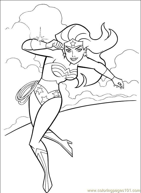 Coloriage Wonder Woman #74606 (Super-Héros) - Album De à Dessin Coloriage Wonder Woman