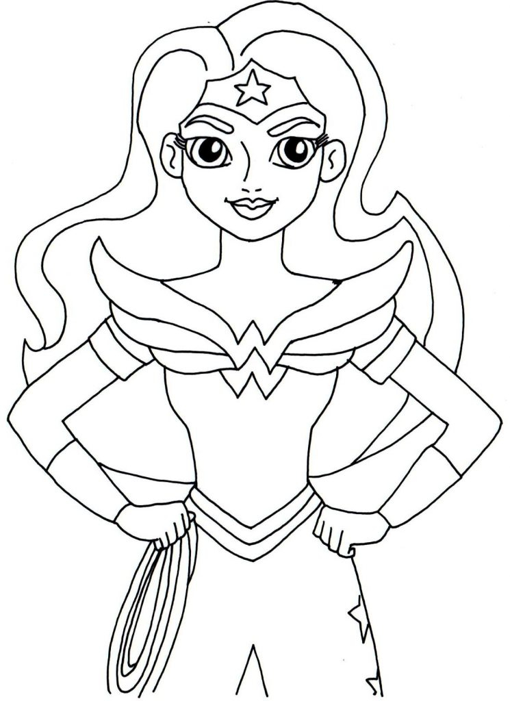 Coloriage Wonder Woman Gratuit À Imprimer Et Colorier intérieur Coloriage Wonder Woman