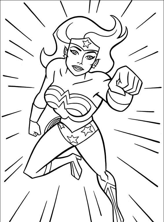 Coloriage Wonder Woman Gratuit À Imprimer Et Colorier tout Wonder Woman Dessin A Colorier