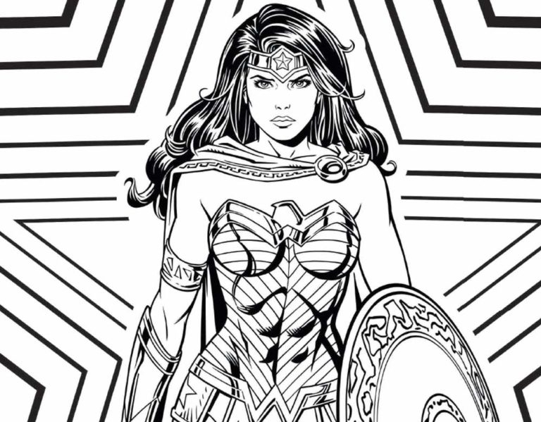 Coloriage : Wonder Woman - Urban Comics intérieur Dessin Wonder Woman Kawaii,