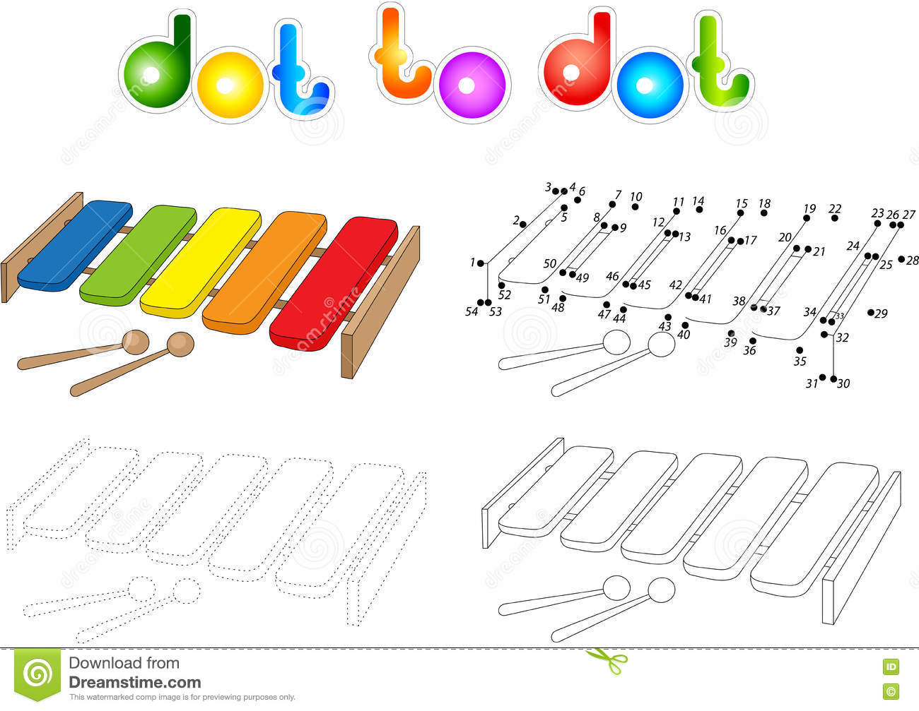 Coloriage Xylophone - Color encequiconcerne Coloriage Xylophone