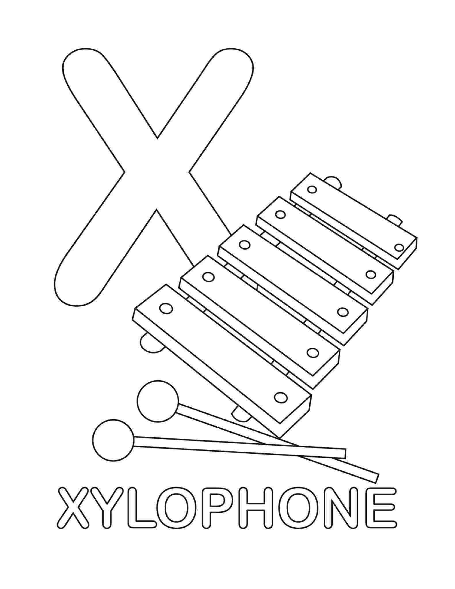 Coloriage Xylophone encequiconcerne Coloriage Xylophone