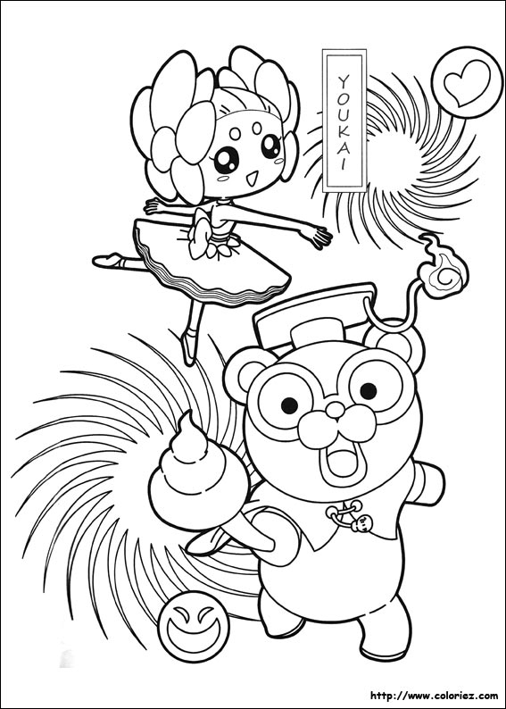 Coloriage - Yokai Watch 5 à Dessin Coloriage Yokai Watch