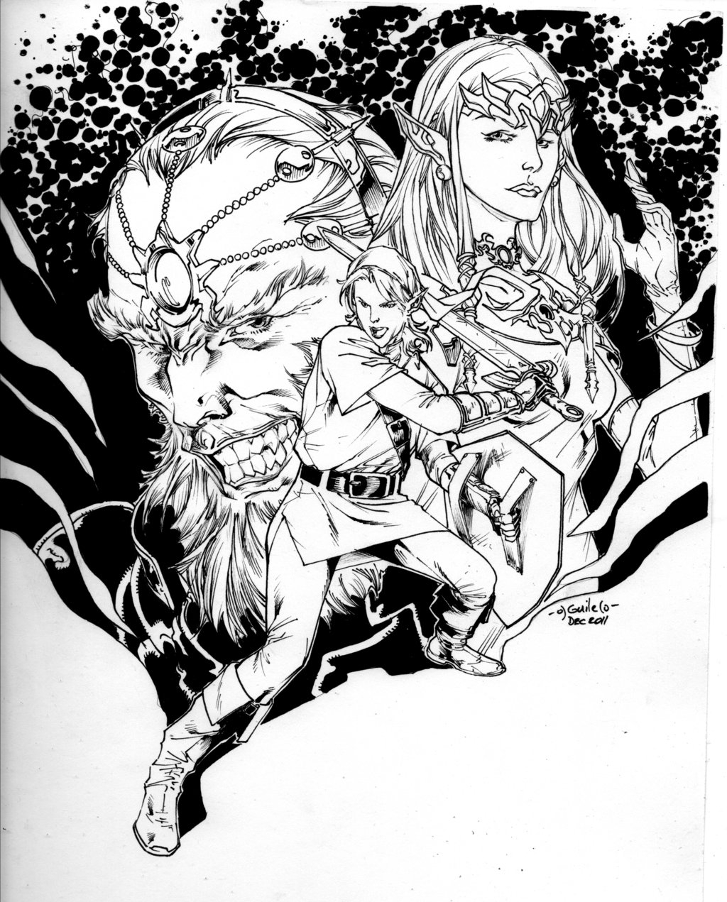 Coloriage Zelda #113265 (Jeux Vidéos) - Album De Coloriages avec Coloriage Zelda