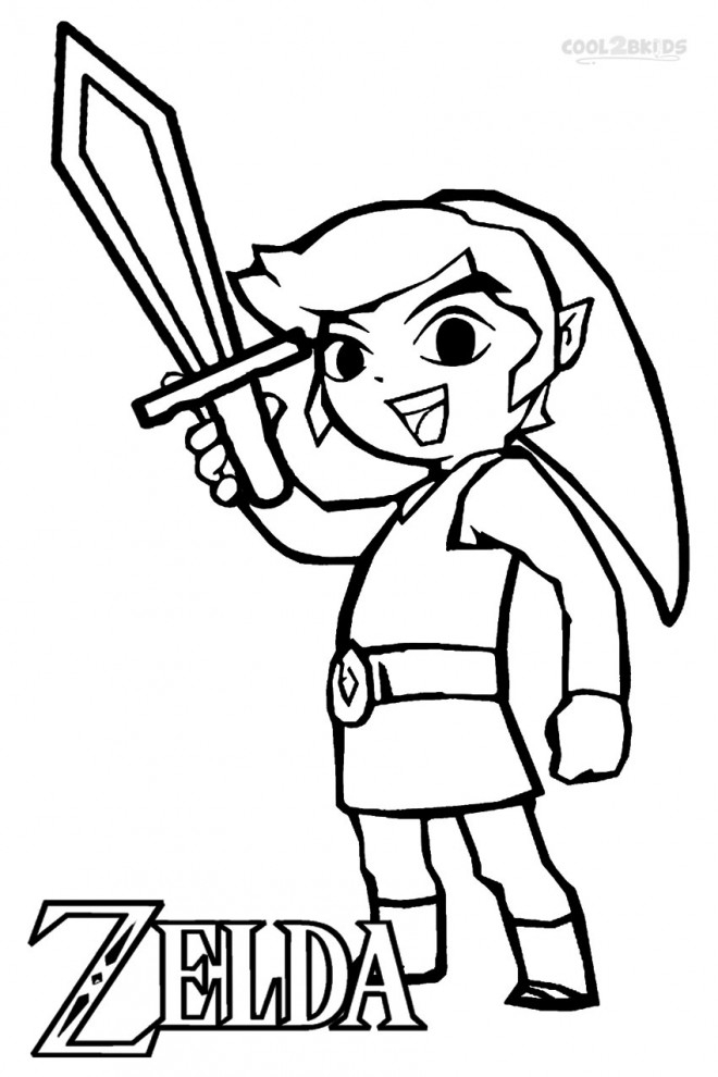 Coloriage Zelda Link Facile Dessin Gratuit À Imprimer tout Coloriage Dessin Twilight Facile