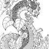 Coloriage Zen Dragon À Imprimer Sur Coloriages concernant Dessin Dragon