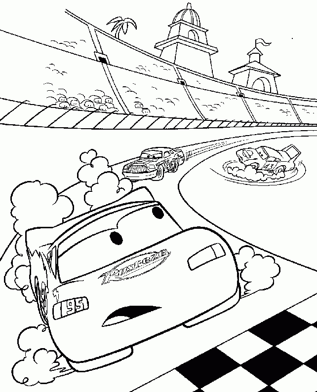 Coloriage204: Coloriage Flash Mcqueen 2 à Coloriage Dessin Flash Mcqueen