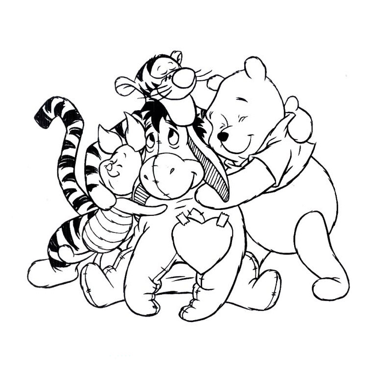 Coloriage204: Coloriage Winnie L Ourson À Imprimer destiné Dessin Coloriage Ourson