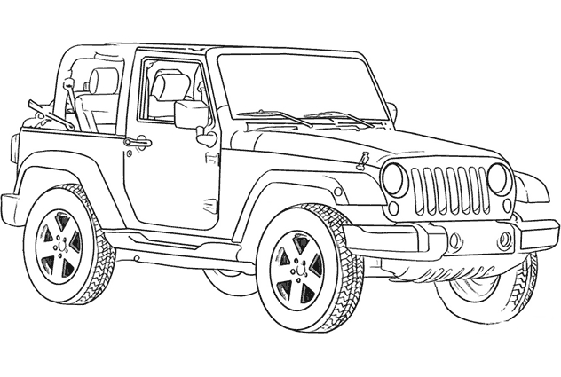 Coloriages 4X4 (Transport) - Album De Coloriages tout Coloriage 4X4 Avec Remorque