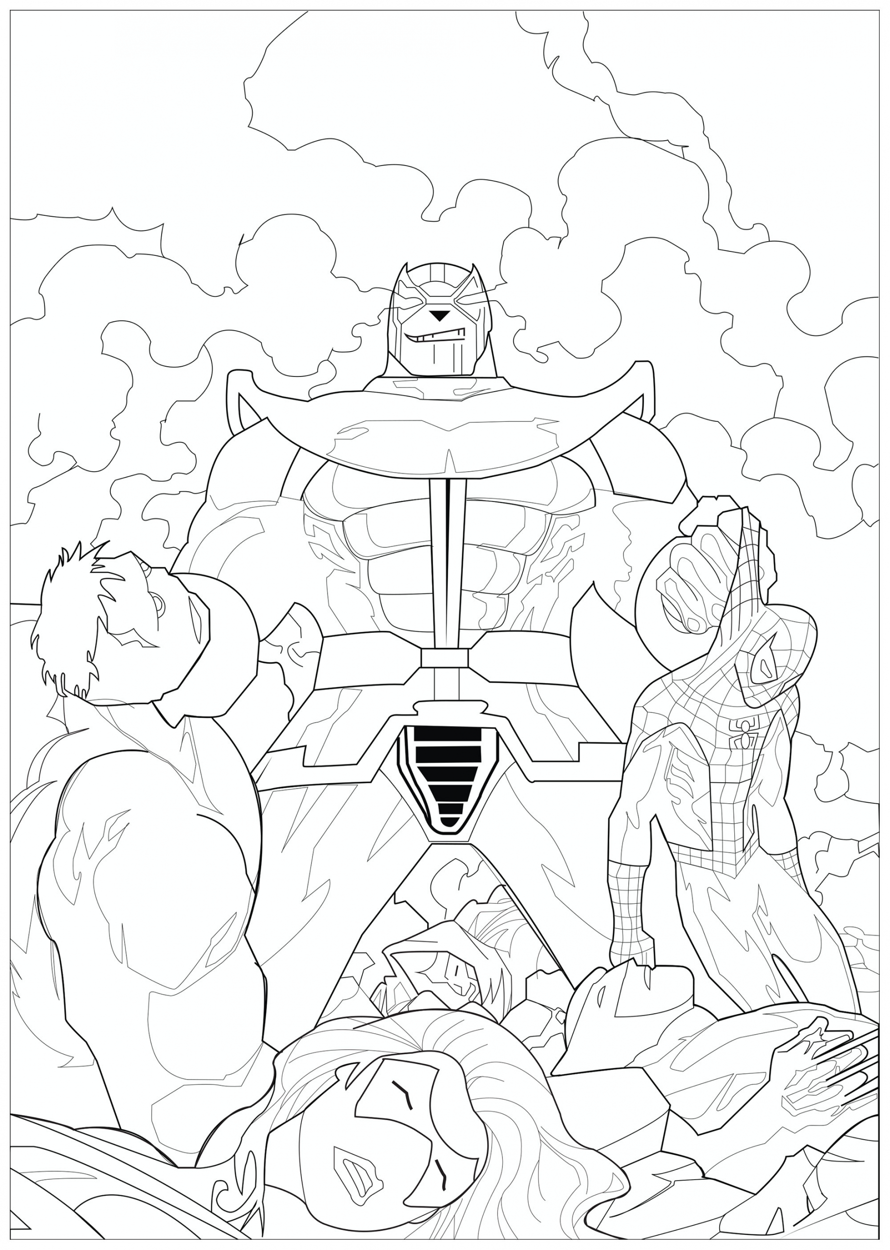 Coloriages À Imprimer : Avengers, Numéro : F621933 à Coloriage Avengers