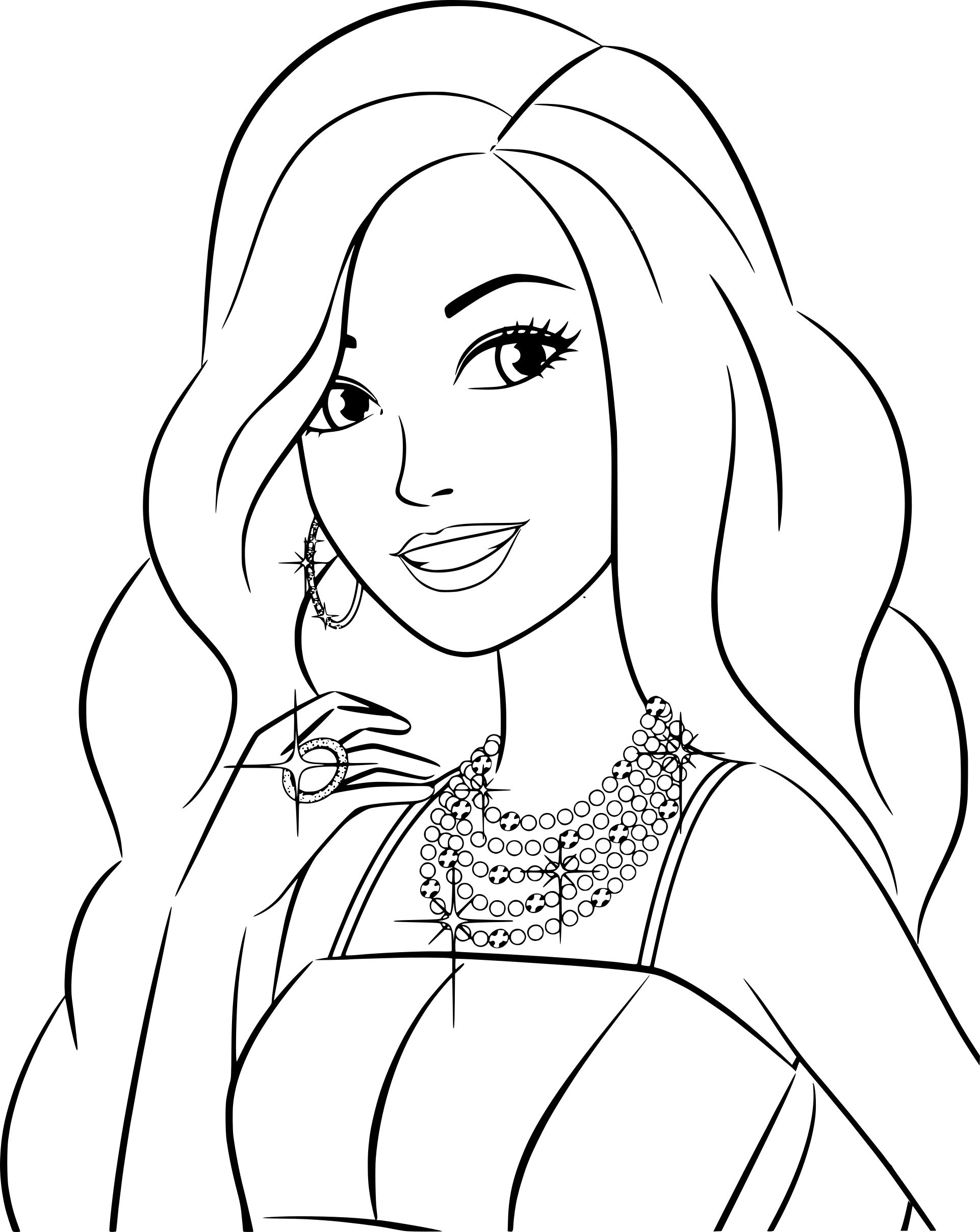 Coloriages À Imprimer : Barbie, Numéro : A60B7C6 à Coloriage Barbie Princesse