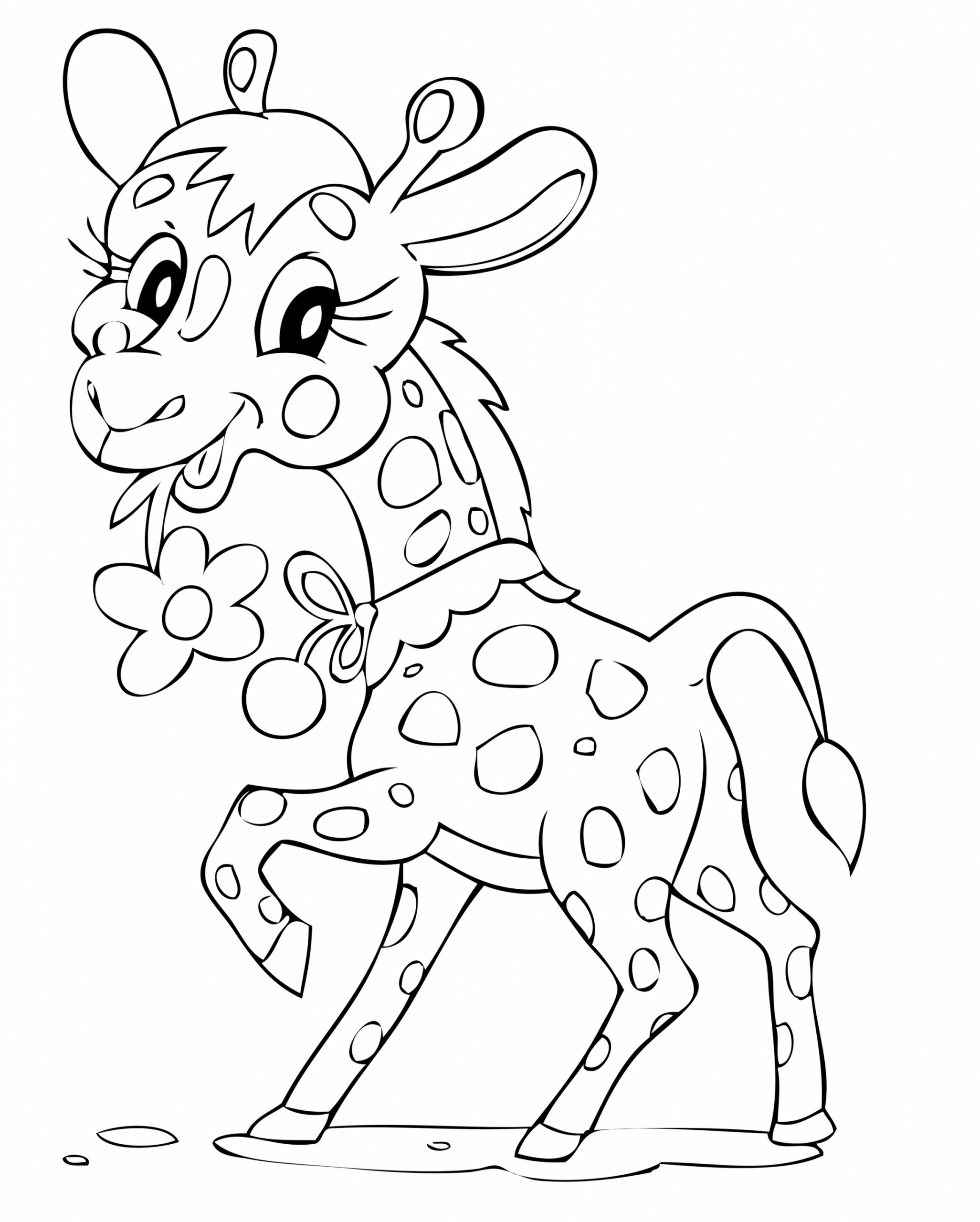 Coloriages À Imprimer : Girafe, Numéro : Fca21A8C tout Coloriage Dessin Girafe