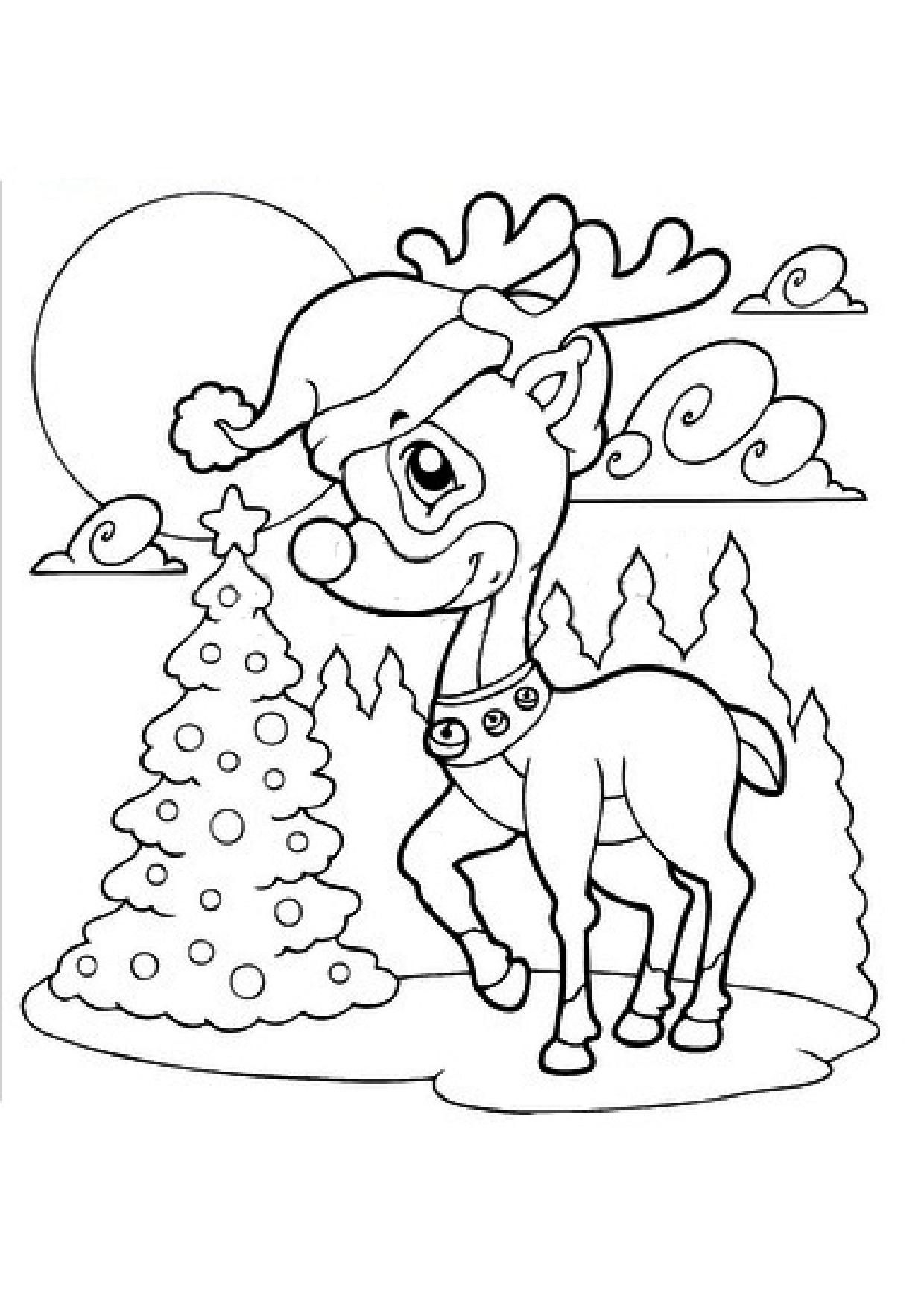 Coloriages À Imprimer : Noël, Numéro : 717129F2 à Coloriage Imprimer