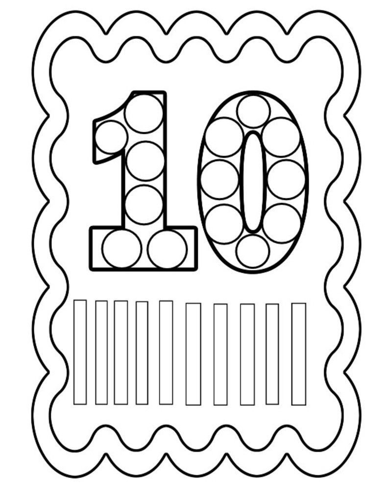 Coloriages À Imprimer : Nombre 10, Numéro : 6807A6Fb intérieur Chiffre 6 Coloriage