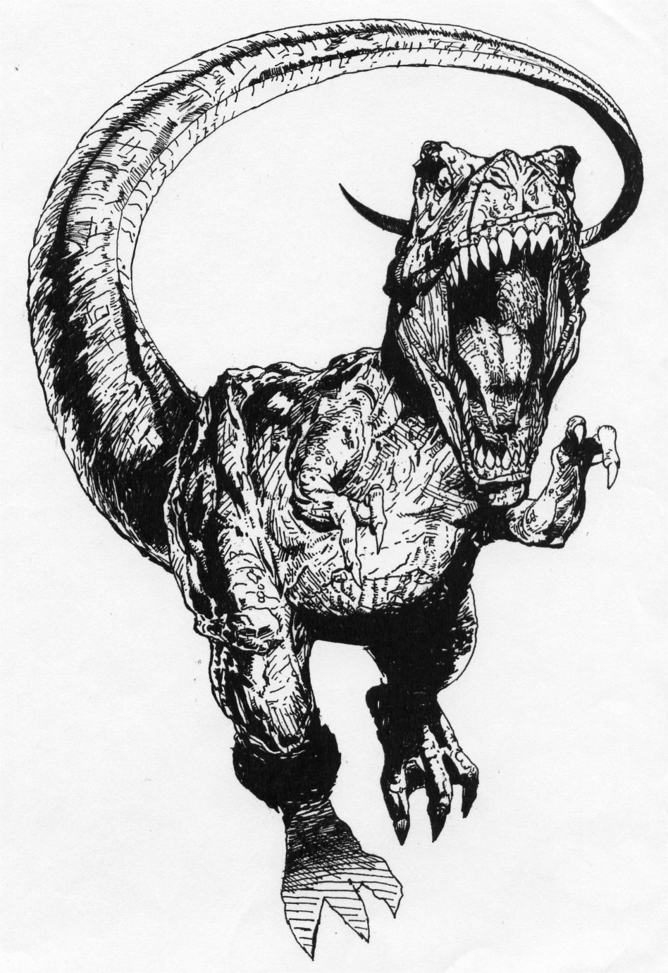 Coloriages À Imprimer : T-Rex, Numéro : 259981 à Dessin T,