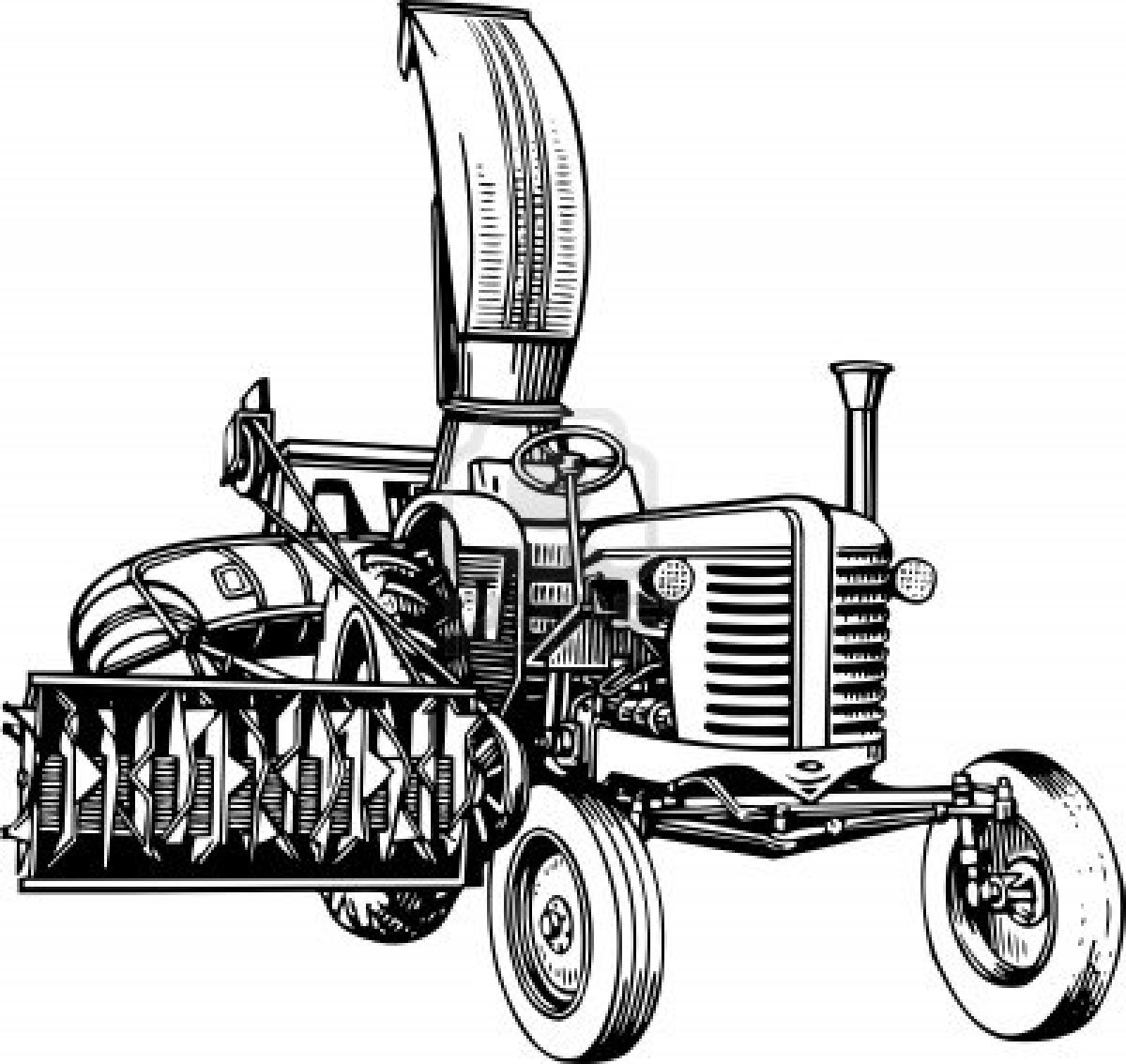 Coloriages À Imprimer : Tracteur, Numéro : 27855 dedans Coloriage Tracteur