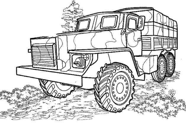 Coloriages À Imprimer : Véhicules, Numéro : 4696 avec 4X4 Dessin A Colorier