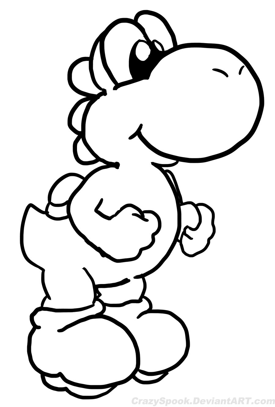 Coloriages À Imprimer : Yoshi, Numéro : 307533 destiné Coloriage Yoshi