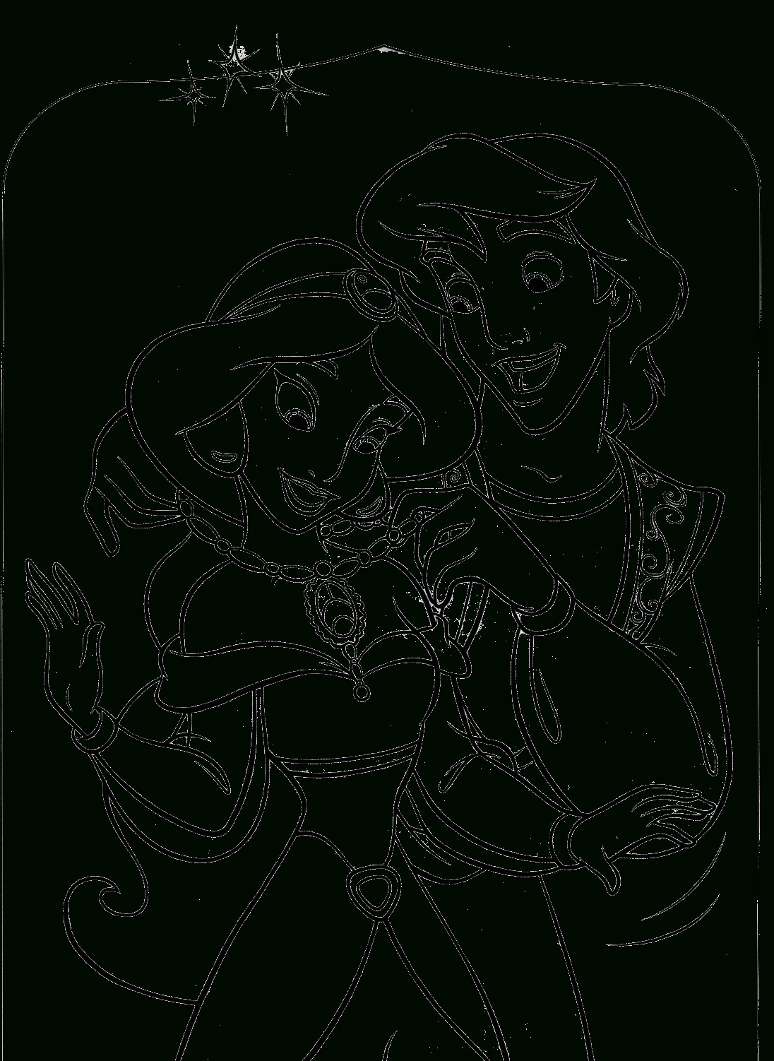 Coloriages Aladdin (Films D&amp;#039;Animation) - Page 2 - Album De à Coloriage Jasmine,