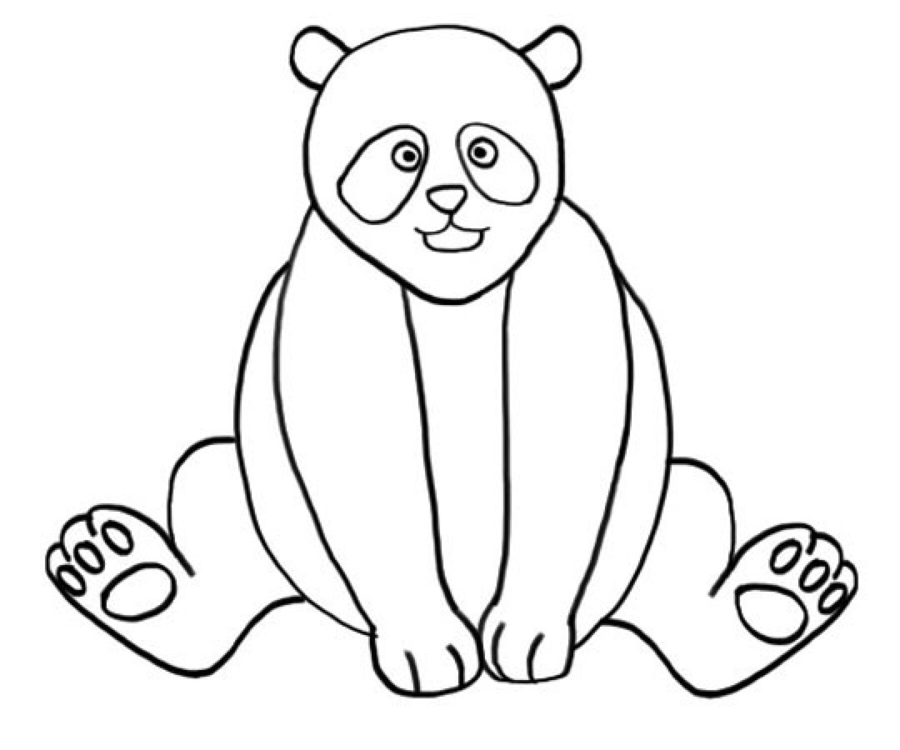 Coloriages Animaux Sauvages : Le Panda avec Coloriage Animaux