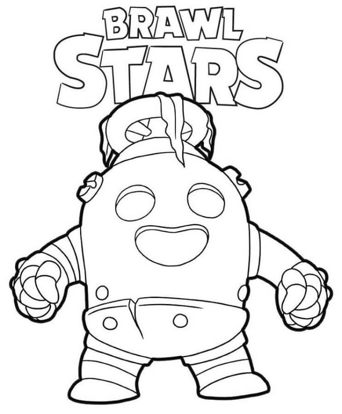 Coloriages Brawl Stars : Colt, Mortis, Leon, Bartaba dedans Coloriage Brawl Stars