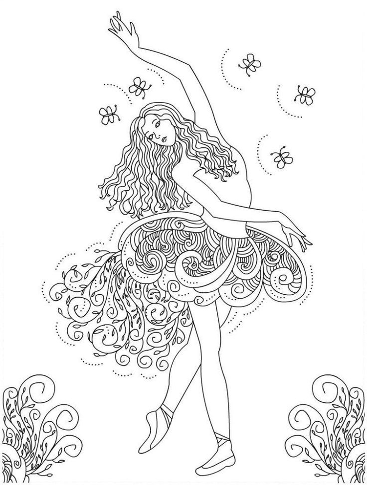 Coloriages De Danse À Télécharger Et À Imprimer serapportantà Coloriage De Danseuse