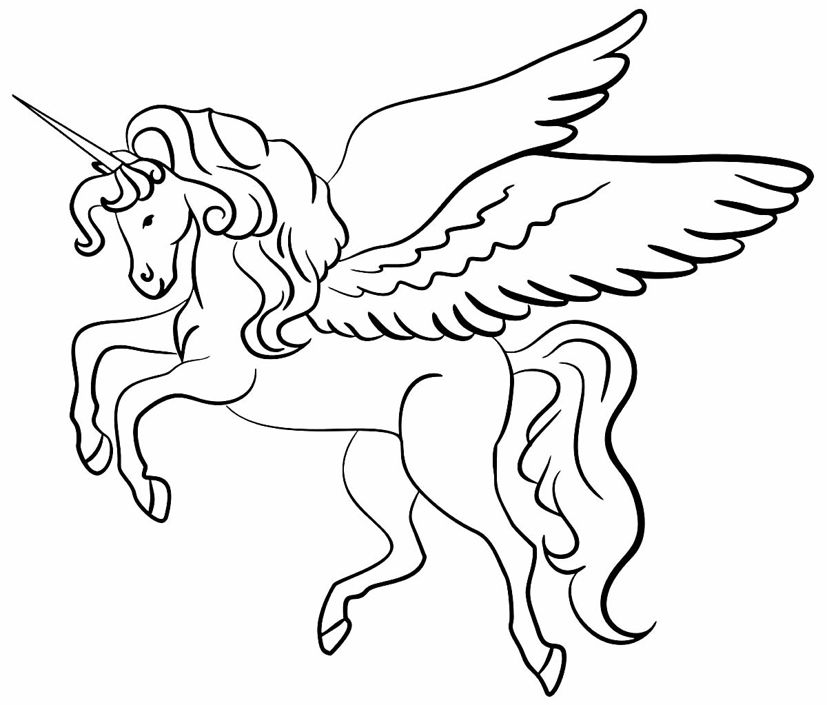 Coloriages De Licorne À Peindre Et Colorier - Maison Bonte à Coloriage Unicorn Dessin