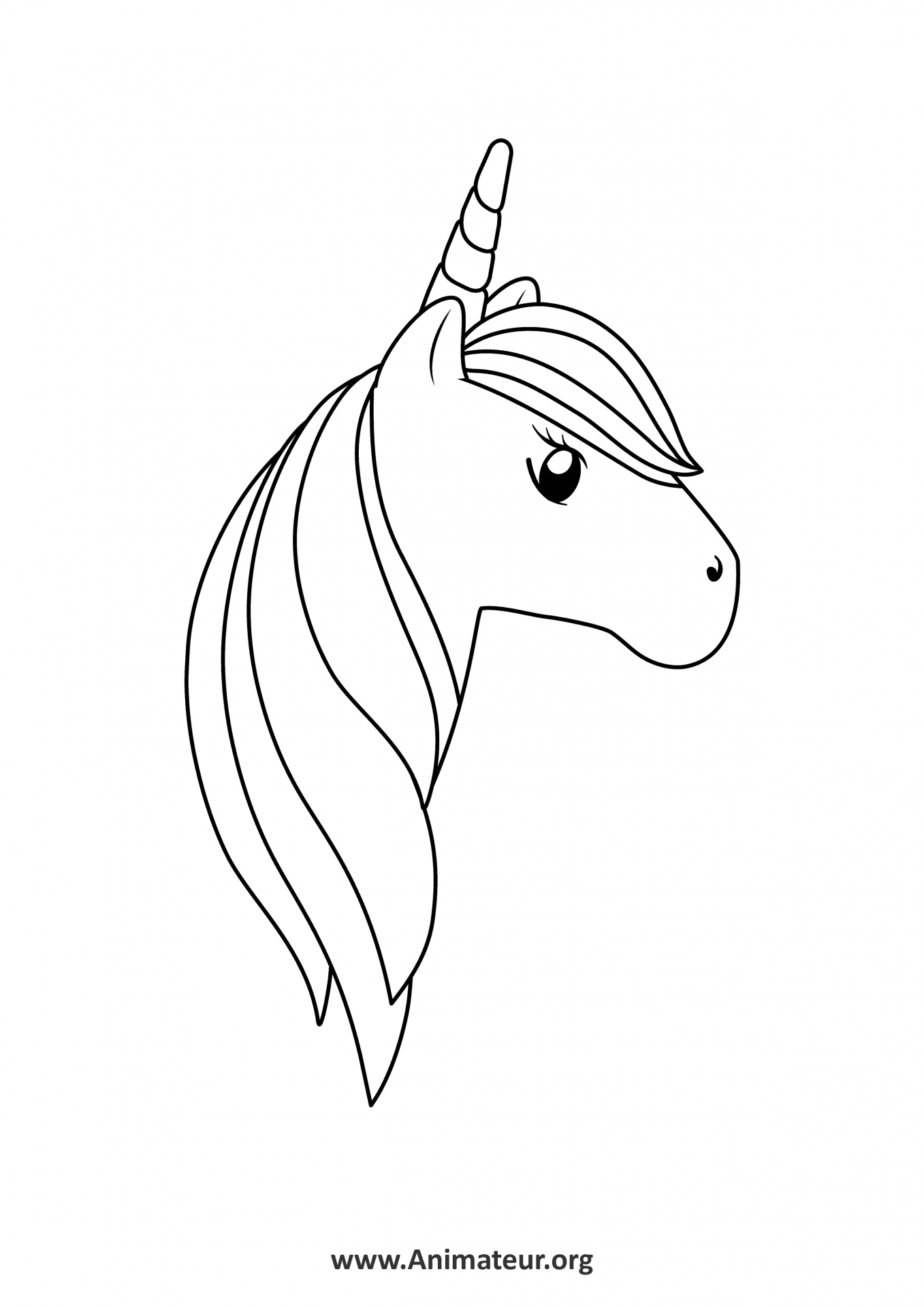 Coloriages De Licornes À Imprimer Gratuitement Pour Les destiné Coloriage De Licorne,