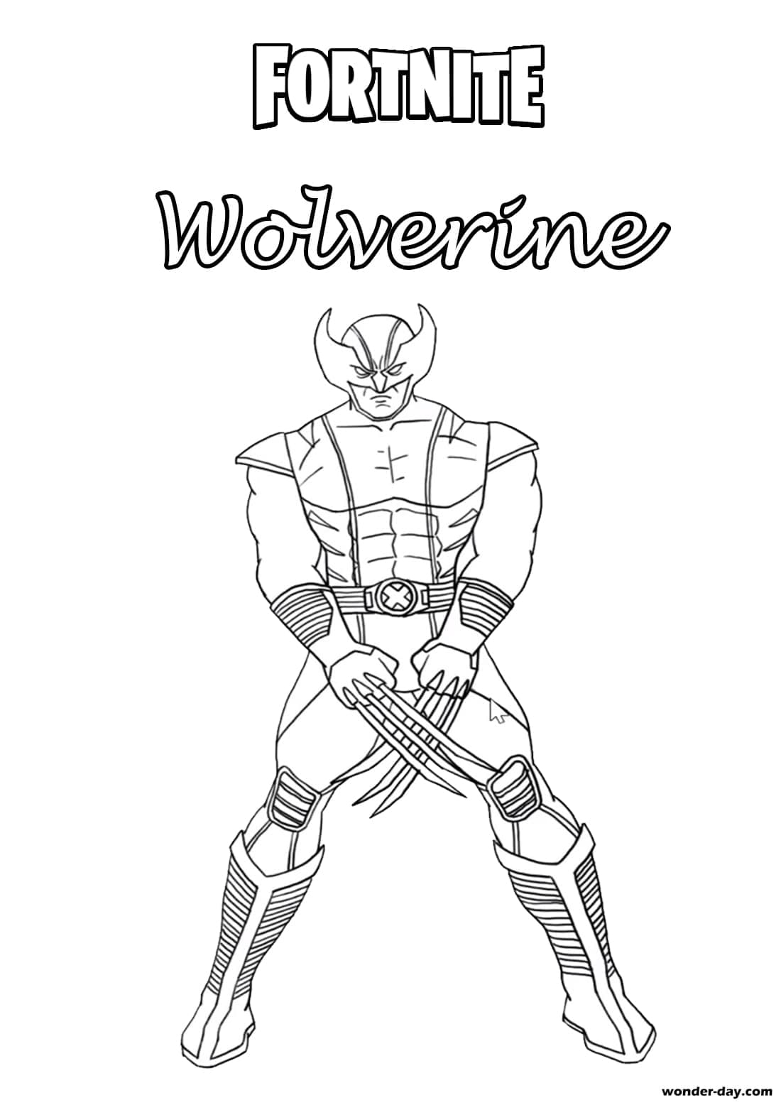 Coloriages De Wolverine. Imprimer Gratuitement Pour Enfants destiné Wolverine Dessin Coloriage