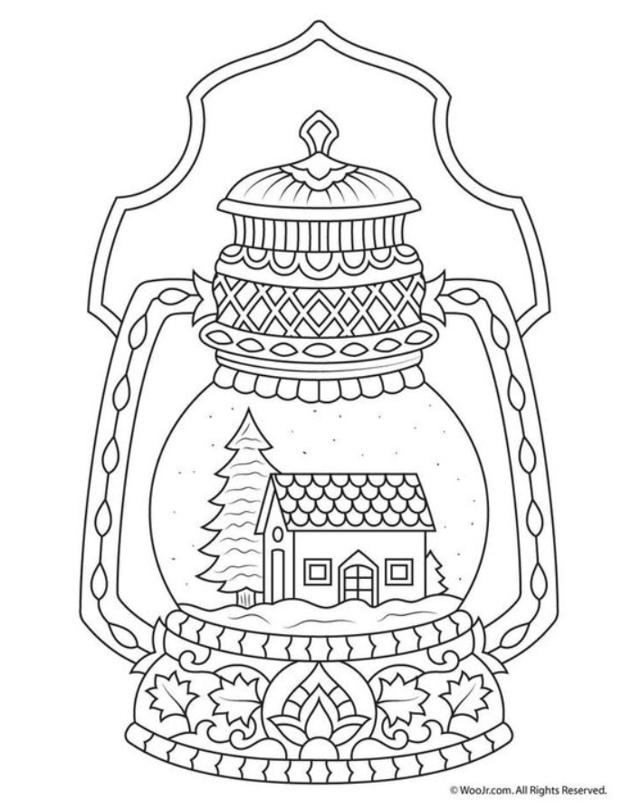 Coloriages D'Hiver - Christmas Crafts En 2020 | Coloriage à Coloriage Magique Son G